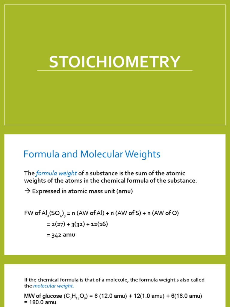 Stoichiometry: Molar Mass & Chemical Calculations | PDF | Mole (Unit ...