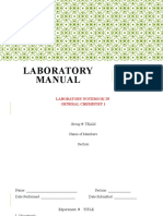 Lab Manual Guide for General Chemistry 1