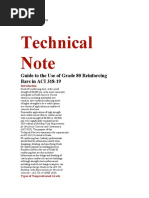 Technical Note: Guide To The Use of Grade 80 Reinforcing Bars in ACI 318-19