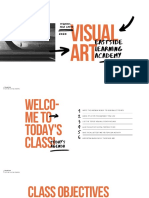 Orange and Black Abstract Visual Arts Class Education Presentation