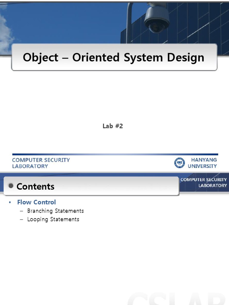 Object - Oriented System Design | Download Free PDF | Control Flow ...