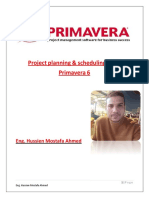 Primavera 6 Planning & Scheduling