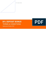 30% DEPOSIT BONUS TERMS