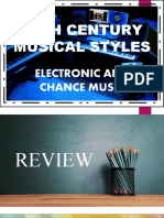 Electronic Music and Chance Music1