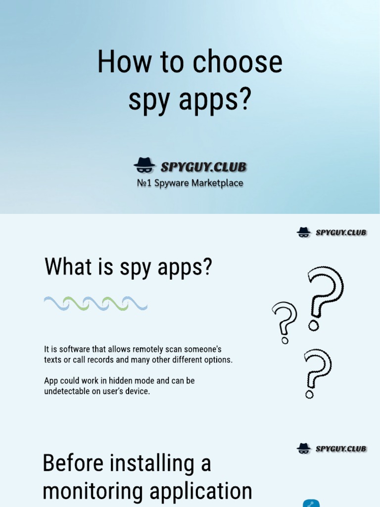 Choosing the Right Spy Apps | PDF | Business | Computers