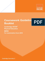 PE Coursework Guidelines Booklet