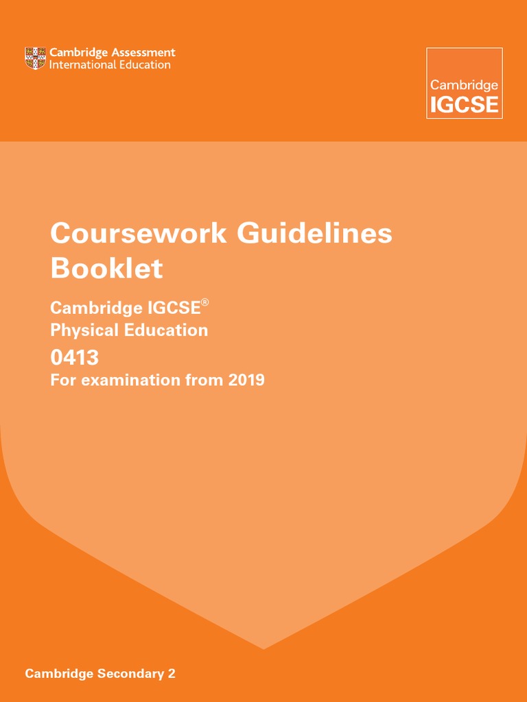 ocr pe coursework guidance booklet