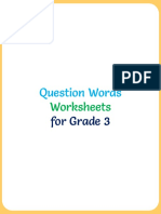 Question Words Worksheets For Grade 3