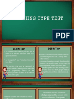 Matching Type Test