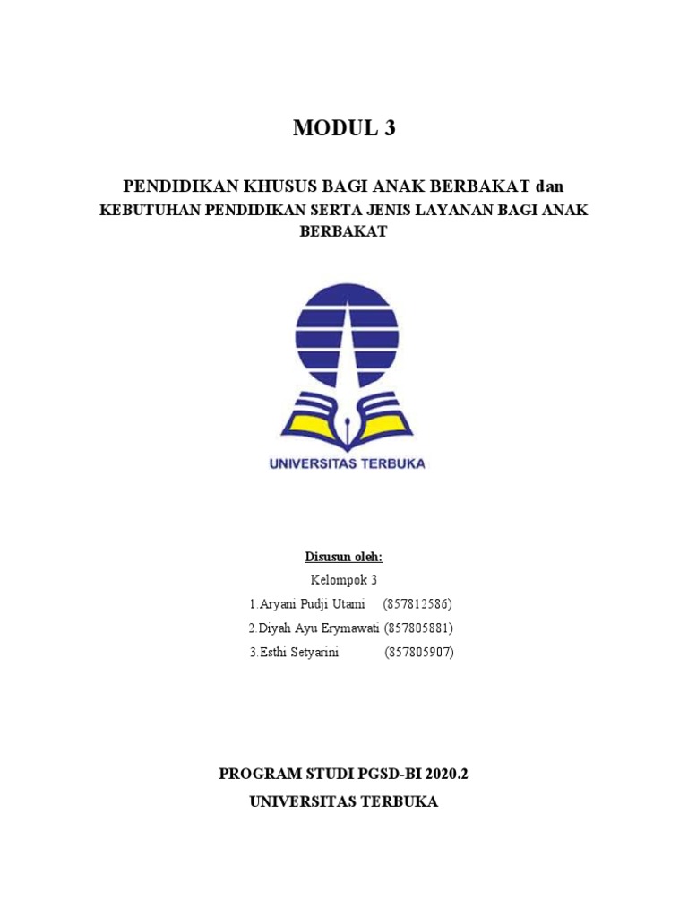 Makalah Abk Modul 3 Pdf Karier Perkembangan