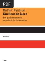Martha C. Nussbaum, Sin fines de lucro. Por qué la democracia necesita de las humanidades (fragmento)