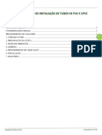 Procedimento Completo de Instalacao de Tubos em PVC e CPVC