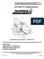 Operator'S Manual: Hydrostatic Lawn Tractor - Model 61G