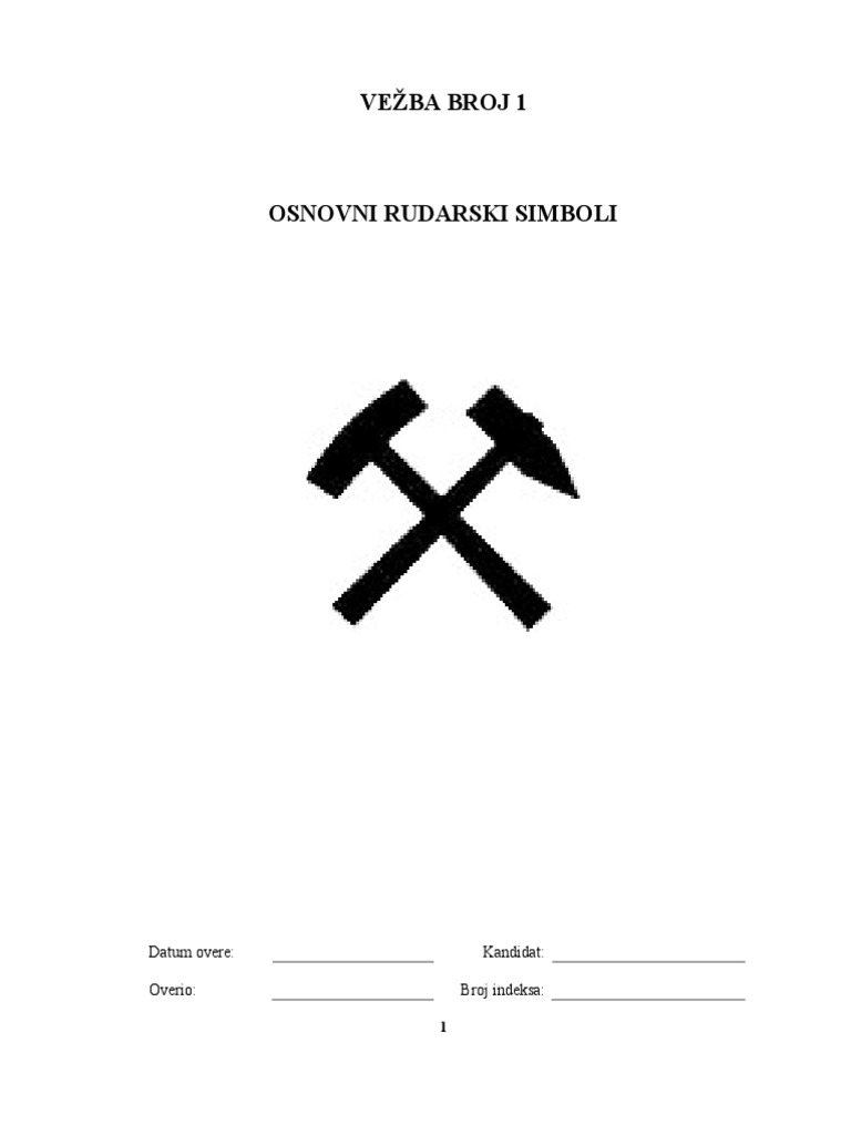 1 Osnovni Rudarski Simboli | PDF