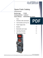 Spare Parts Catalog: Machine Type: FV 624 Gaming Platform: Coolfire II Game Software: NOVOSTAR X (X) Classic