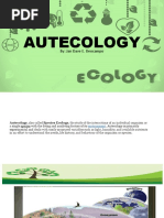 Autecology: By: Jan Dave E. Deocampo