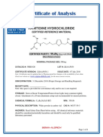 Certificate of Analysis: Ranitidine Hydrochloride