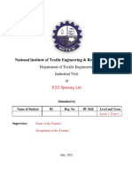 Industrial Visit - Report Writting Format