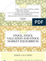 Stock, Stock Valuation and Stock Market Equilibrium