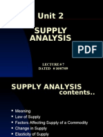 Lecture - 5 Supply Analysis