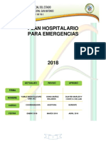 Plan hospitalario de emergencias 2018