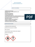 Hoja de Seguridad Alcohol