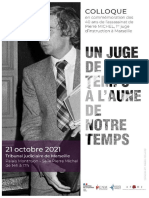 Livret Accueil Colloque Hommage 40 Ans Juge MICHEL 21 Octobre 2021