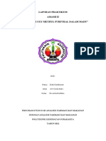 Laporan Praktikum Amami Ii "Identifikasi Oxy Methyl Furfural Dalam Madu"