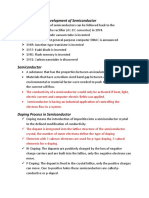 Early History and Development of Semiconductor