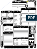 Character Sheet 2nd Edition