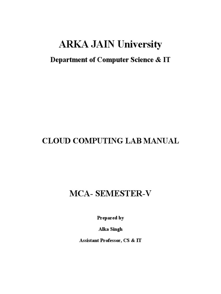 Cloud Computing Lab ManualNew PDF Apache Hadoop Ip Address