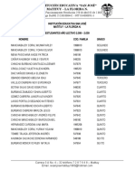 Listado de Estudiantes 09-10 Familias en Acción