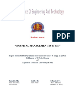 " Hospital Management System ": Session: 2010-11