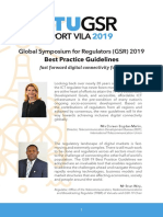 Best Practice Guidelines: Global Symposium For Regulators (GSR) 2019