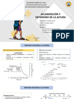 Aclimatacion y Deterioro en Altura