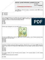 Atividades de Matemática - 07-06