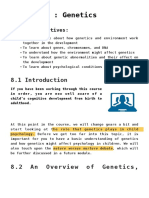 Module 08: Genetics: Student Objectives