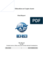 Investor Education On Crypto-Assets: Final Report