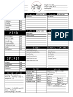 Pokémon Researcher Character Sheet