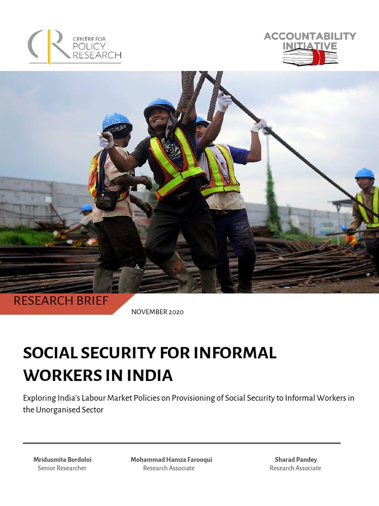 Social Security for India's Informal Workers | PDF | Employment | Welfare