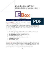 JobDescription Rbox HR FREELANCER