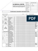 Neurological Assessment Monitoring Sheet: C O M A