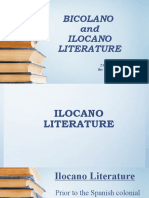 Bicolano and Ilocano Literature