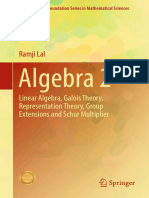 Algebra 2 Linear Algebra, Galois Theory, Representation Theory,