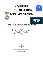 Module 4. T Test For Dependetn Samples