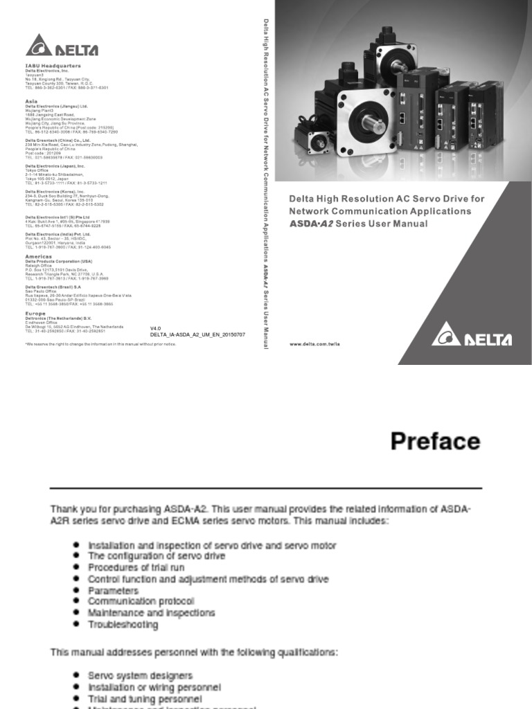 Delta IaAsd A2 Um en 20150707 PDF Electrical Wiring Electrical