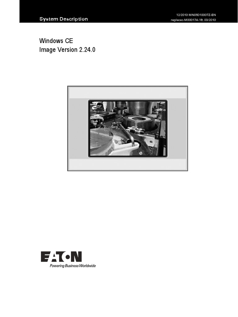 MN050100072-EN System Description Windows CE For XV | PDF | Booting ...