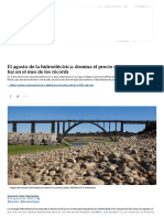 El Agosto de La Hidroeléctrica - Domina El Precio de La Luz en El Mes de Los Récords