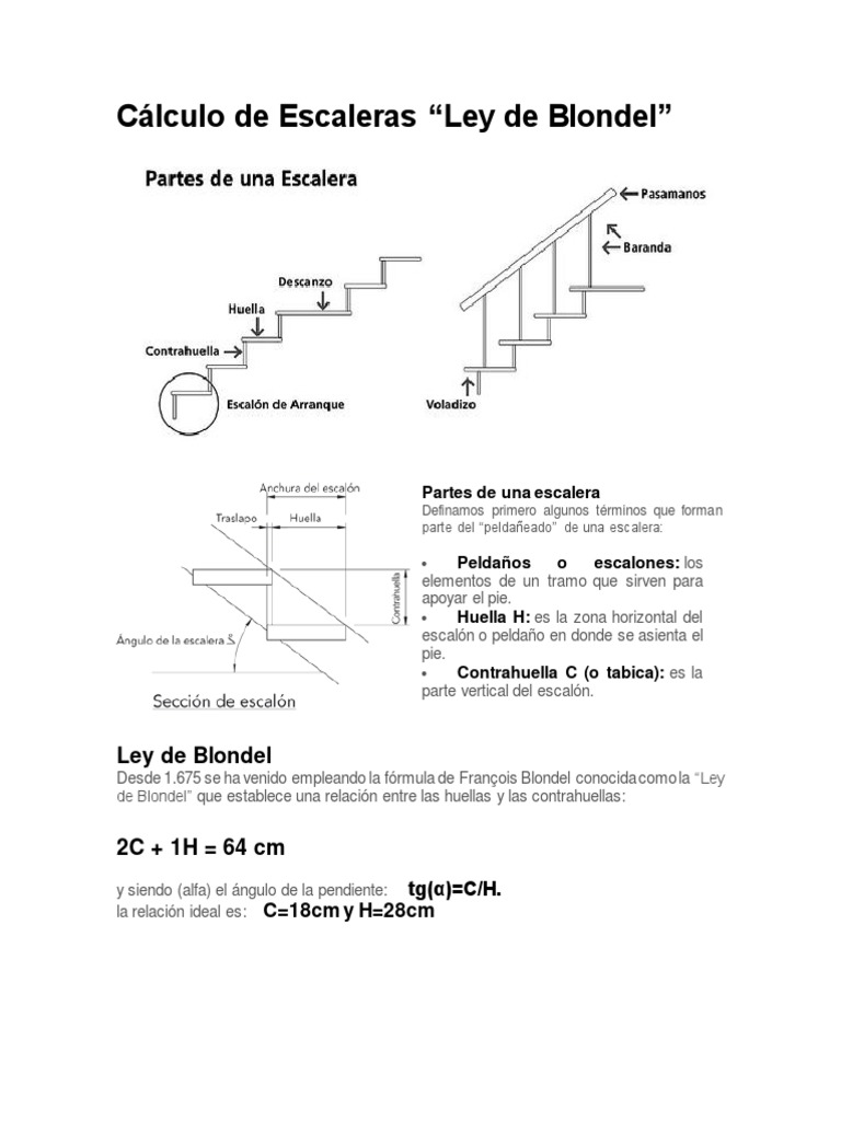 Cálculo de Escaleras | PDF | Escalera