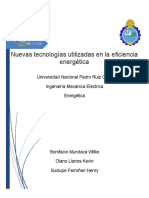 Nuevas Tecnologias Utilizadas para Lograr La Eficiencia Energetica